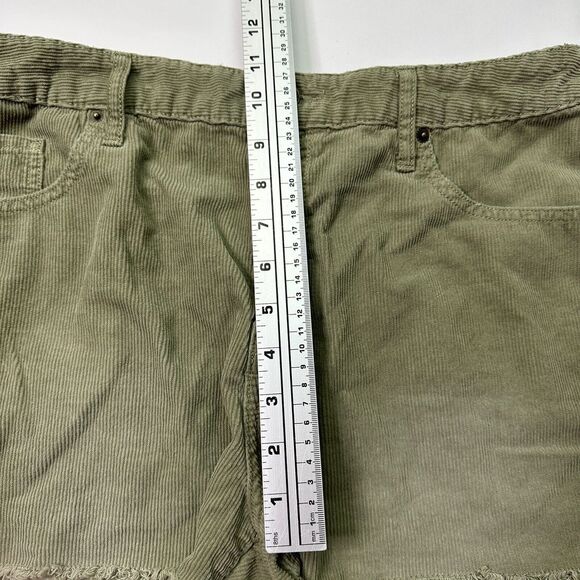 Mossimo Womens High Waist Corduroy Shorts Olive Size‎ 14 - Picture 3 of 7